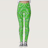Pfauenfeder für modernen Glitzer Leggings (Vorderseite)