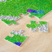 Pfauenfeder für modernen Glitzer Puzzle (Seite)