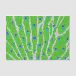 Pfauenfeder für modernen Glitzer Seidenpapier