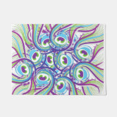 Pfauenfeder fußmatte (Vorderseite)