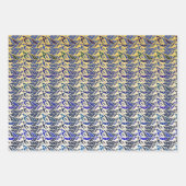 Pfauenfeder geschenkpapier set (Vorderseite 3)