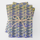 Pfauenfeder geschenkpapier set (Beispiel)