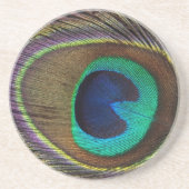 Pfauenfeder Getränkeuntersetzer (Vorne)