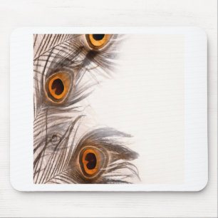 Pfauenfeder Hintergrund Mousepad