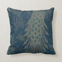 Pfauenfeder im dunklen Aquamarinen und Viktorianis