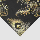 Pfauenfeder im ethnischen Stil nahtlos Seidenpapier (Ausschnitt)