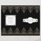 Pfauenfeder in Wirbel - feierliches Hochzeitsprogr (Vorderseite)