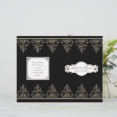 Pfauenfeder in Wirbel - feierliches Hochzeitsprogr (Stehend Vorderseite)