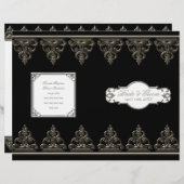 Pfauenfeder in Wirbel - feierliches Hochzeitsprogr (Vorne/Hinten)