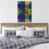 Pfauenfeder-Interferenzmuster  Leinwanddruck (Insitu (Schlafzimmer))