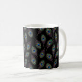 Pfauenfeder Kaffeetasse (VorderseiteRechts)