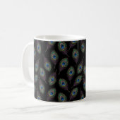 Pfauenfeder Kaffeetasse (Vorderseite Links)