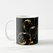 Pfauenfeder Kaffeetasse (Links)
