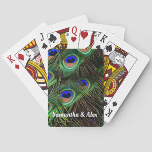 Pfauenfeder-Klassische Spielkarten-Geschenk Spielkarten