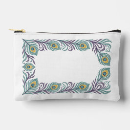 Pfauenfeder-Kosmetikbeutel Zubehörtasche