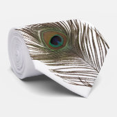 Pfauenfeder Krawatte (Gerollt)