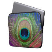 Pfauenfeder Laptopschutzhülle (Vorderseite Links)