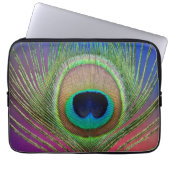 Pfauenfeder Laptopschutzhülle (Vorderseite)