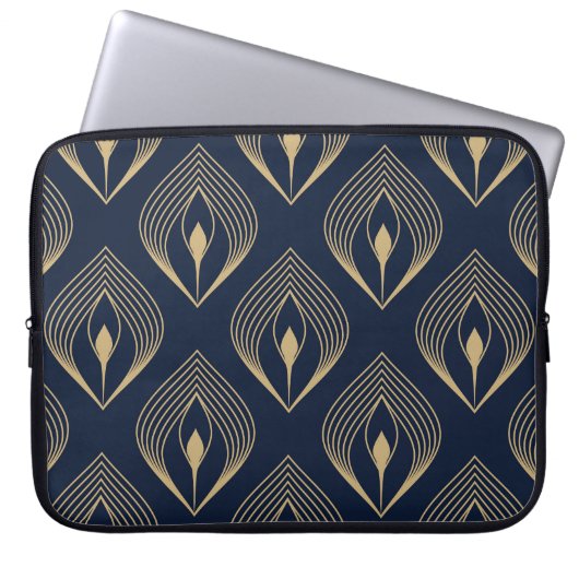 Pfauenfeder Laptopschutzhülle (Vorderseite)