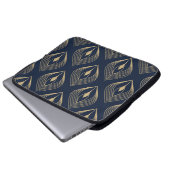 Pfauenfeder Laptopschutzhülle (Vorne Knopf)