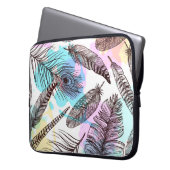 Pfauenfeder Laptopschutzhülle (Vorderseite Links)