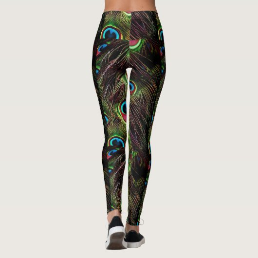 Pfauenfeder Leggings (Rückseite)