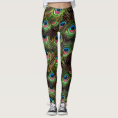 Pfauenfeder Leggings (Vorderseite)