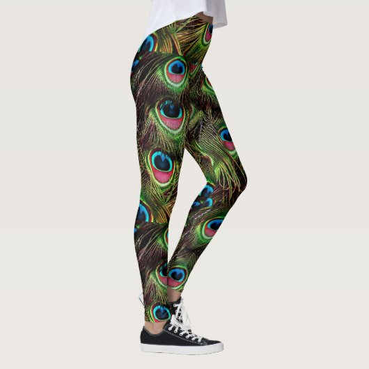 Pfauenfeder Leggings (Rechts)