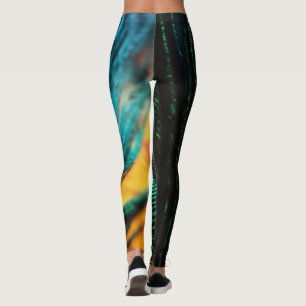 Pfauenfeder-Leggings Leggings