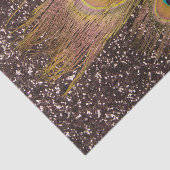 Pfauenfeder mit Glitzer Seidenpapier (Ausschnitt)