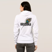 Pfauenfeder mit krishna hoodie (Schwarz voll)