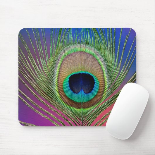 Pfauenfeder Mousepad (Mit Mouse)