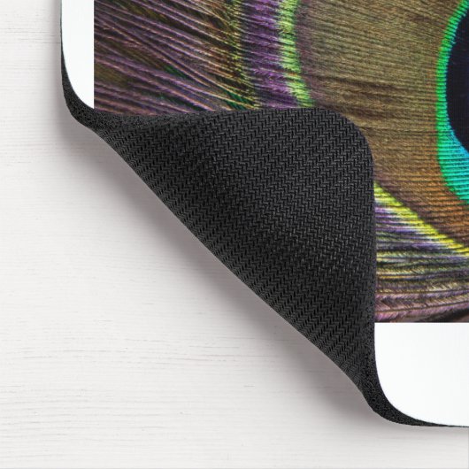 Pfauenfeder Mousepad (Ecke)