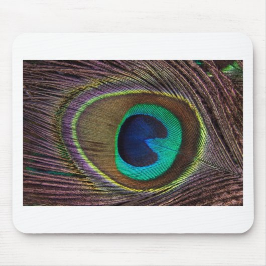 Pfauenfeder Mousepad (Vorne)