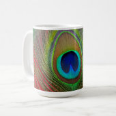 Pfauenfeder nah kaffeetasse (Vorderseite Links)