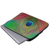 Pfauenfeder nah laptopschutzhülle (Vorne Knopf)