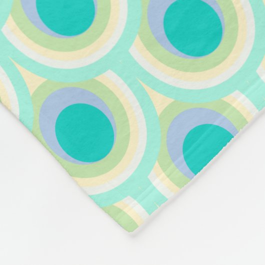 Pfauenfeder Oval Muster Aqua genannt Decke (Ecke)