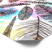 Pfauenfeder Poster (Ecke)