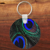 Pfauenfeder Schlüsselanhänger (Vorderseite)