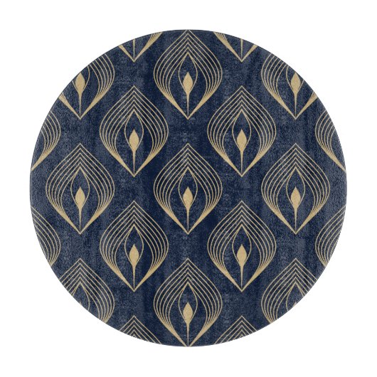 Pfauenfeder Schneidebrett (Vorderseite)