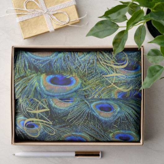 Pfauenfeder Seidenpapier (Geschenk)