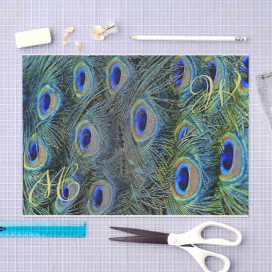 Pfauenfeder Seidenpapier (Handwerk)