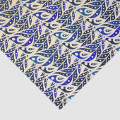 Pfauenfeder Seidenpapier (Detail)