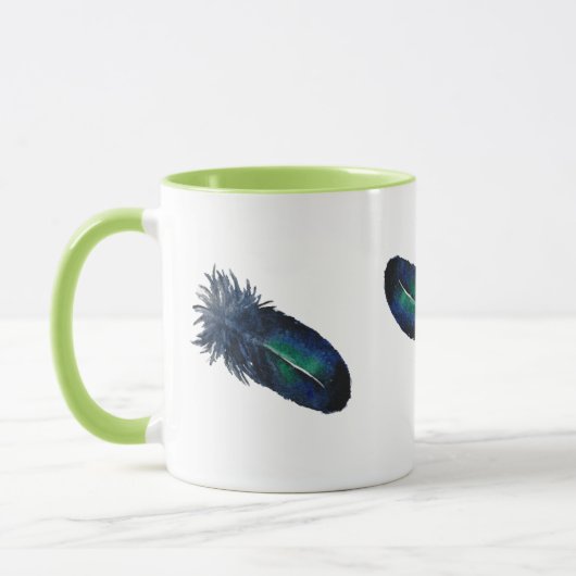 Pfauenfeder-Tasse Tasse (Links)