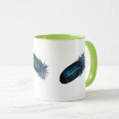 Pfauenfeder-Tasse Tasse (VorderseiteRechts)