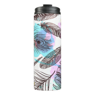 Pfauenfeder Thermosbecher