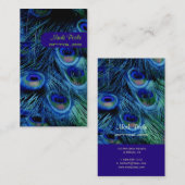 Pfauenfeder Visitenkarte (Vorne/Hinten)