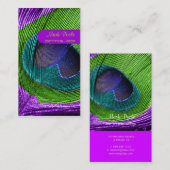 Pfauenfeder Visitenkarte (Vorne/Hinten)