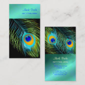 Pfauenfeder Visitenkarte (Vorne/Hinten)