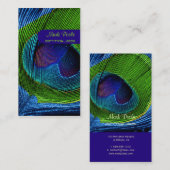 Pfauenfeder Visitenkarte (Vorne/Hinten)